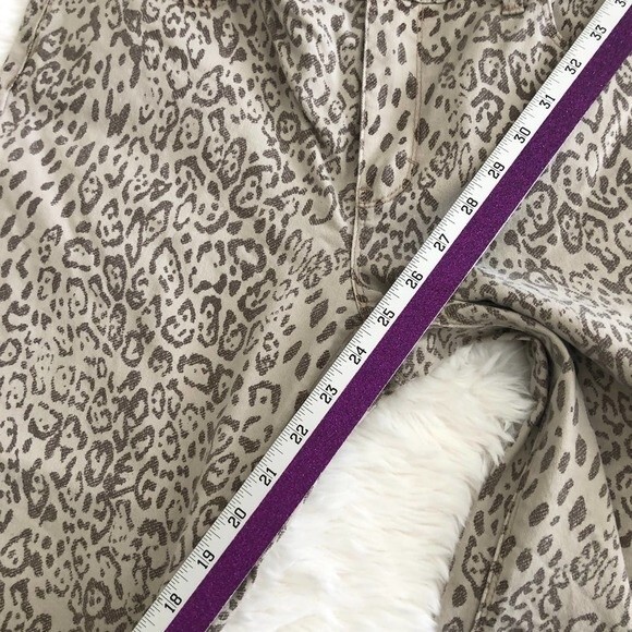 WHBM the skinny ankle crop jeans animal print size 10 30 slim q8 - Picture 6 of 10